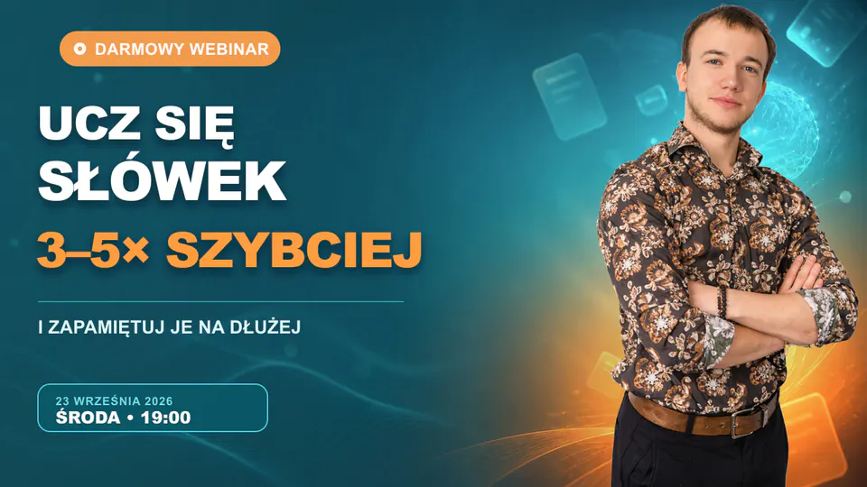 Łukasz Kastelik — bezpłatny webinar o skutecznym zapamiętywaniu słówek