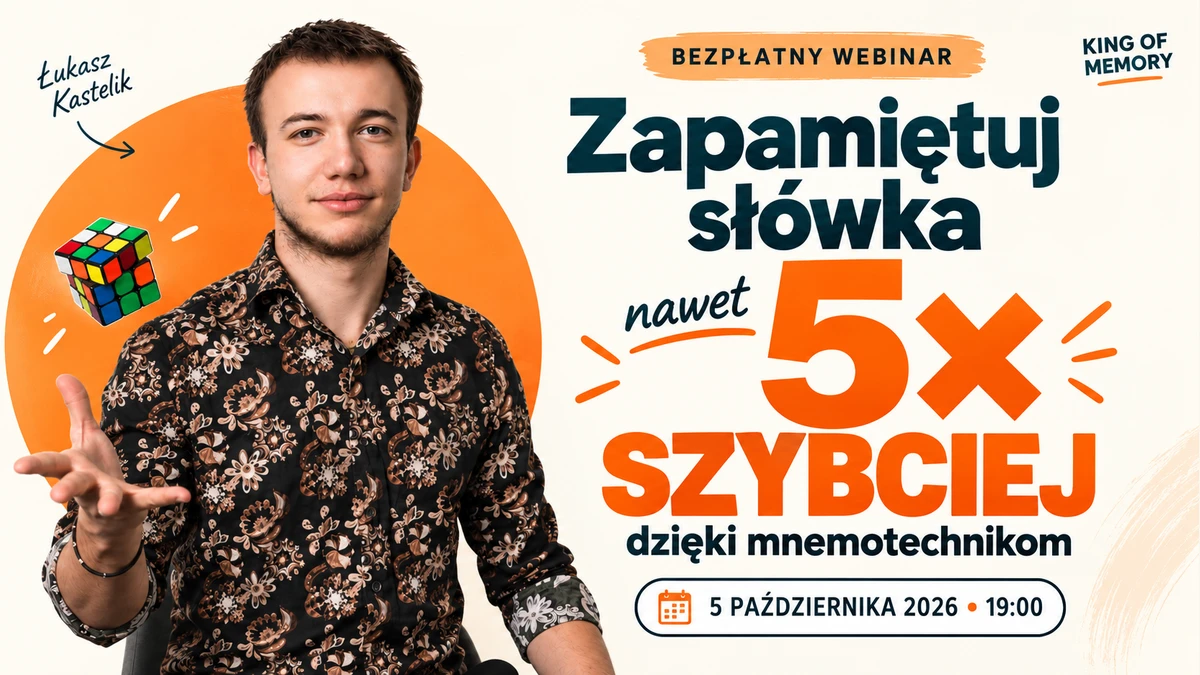 Zapamiętuj słówka nawet 5× szybciej — bezpłatny webinar 5 października 2026